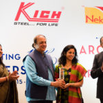 Receiving the Award from Architect Prem Nath