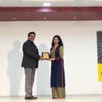 Being Felicitated by Prof Vinodh Vijayakumar, Director, CAAD