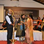 Being Felicitated by Dr Rama R Subramanian, Principal, DSCA