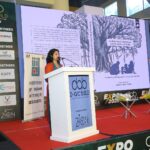 Apurva sharing her thoughts on the book (Pic courtesy: Zion Exhibitions)